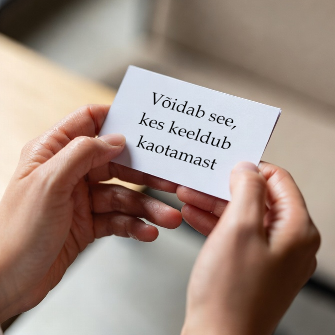 Võidab see, kes keeldub kaotamast.